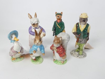 Lot 170 - A collection of six Beswick pottery figures,...