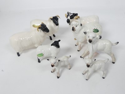 Lot 171 - A collection of eight Beswick pottery figures...