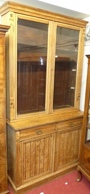 Lot 1130 - A Victorian Aesthetic Movement limed oak...