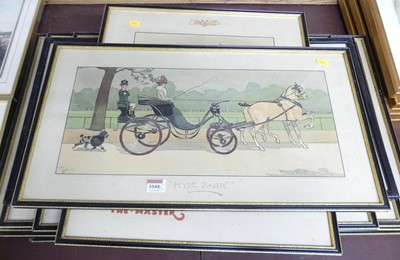 Lot 1048 - Cecil Aldin (1870-1935) - Hyde Park, colour...