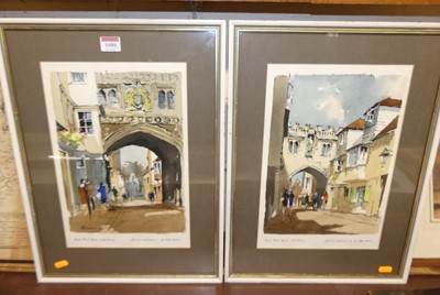 Lot 1050 - Edward Wesson (1910-1983) - Pair; High Street...