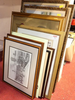 Lot 1063 - A collection of prints, framed Player's...