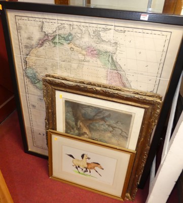 Lot 1080 - Bob Webster - Gamboling Horses, watercolour,...