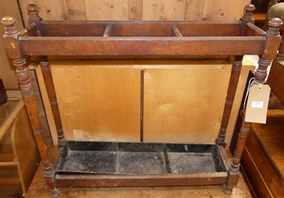 Lot 1205 - A late Victorian walnut three-division...