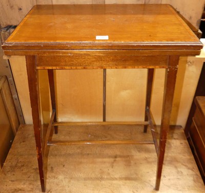 Lot 1206 - An Edwardian mahogany and satinwood...