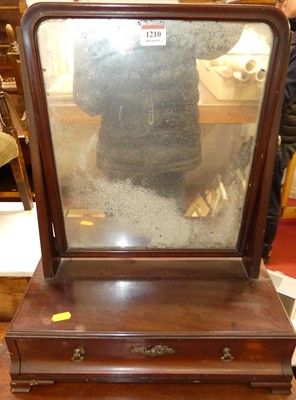 Lot 1210 - A George III mahogany swing dressing mirror,...