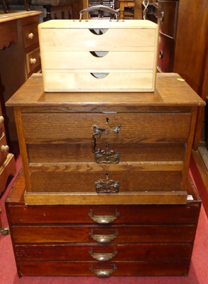 Lot 1228 - An early 20th century mahogany four-drawer...