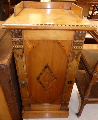 Lot 1271 - A Victorian Aesthetic Movement ash and inlaid...