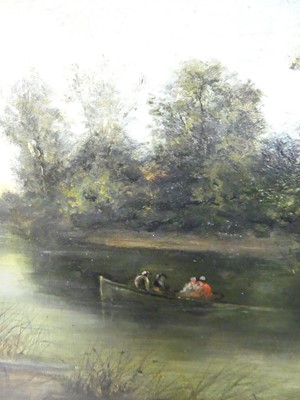 Lot 1100 - Douglas Carr - Evening on the River Ore, oil,...