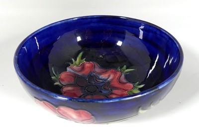 Lot 217 - A 1930's Moorcroft pottery bowl in the Anenome...