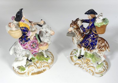 Lot 218 - A pair of 19th century porcelain figures, by...