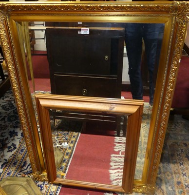 Lot 1293 - A contemporary floral gilt framed bevelled...