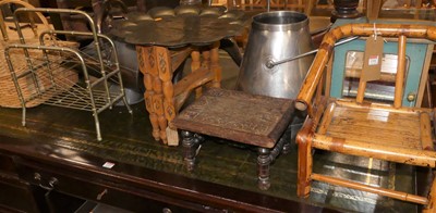 Lot 1318 - A collection of various occasional furniture...