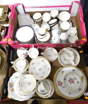 Lot 592 - Two boxes of various part tea and dinner...