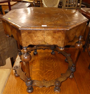 Lot 1330 - A Queen Anne style walnut, figured walnut and...