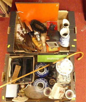 Lot 609 - Two boxes of miscellaneous items to include...