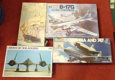 Lot 612 - Four boxes of plastic model making kits by...