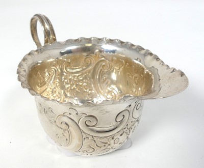 Lot 265 - A Victorian silver cream jug, of swollen...