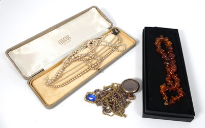 Lot 308 - A collection of costume jewellery, to include...