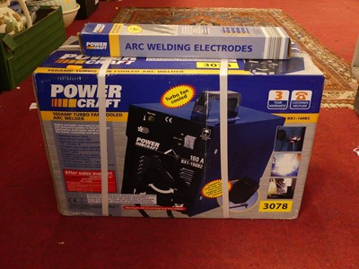 Lot 573 - A Power Craft Turbo Fan cooled arc welder, new,...