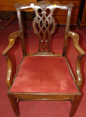 Lot 1371 - An early 20th century mahogany Chippendale...