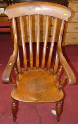 Lot 1374 - A circa 1900 provincial elm beech and...