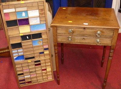 Lot 1440 - A 19th century mahogany single drawer work...