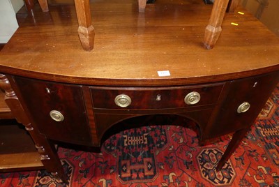 Lot 1443 - A 19th century mahogany small low kneehole...