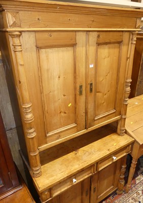 Lot 1450 - A 19th century provincial French pine buffet...