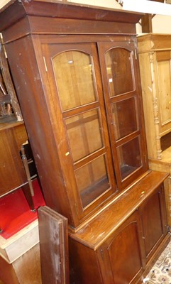 Lot 1451 - A Victorian mahogany library bookcase, the...