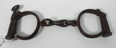 Lot 487 - A pair of antique style shackles