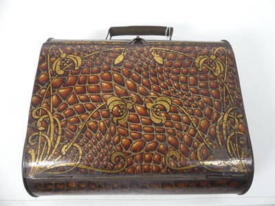 Lot 503 - An early 20th century novelty biscuit tin in...