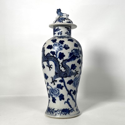 Lot 37 - A Chinese porcelain vase and cover, of...