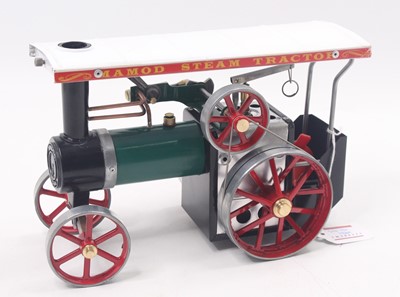 Lot 13 - Mamod TE1A restored traction engine, green and...