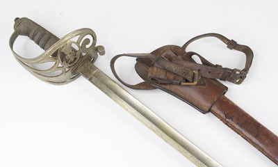 Lot 3374 - A British 1827 pattern Rifle Officer's sword,...