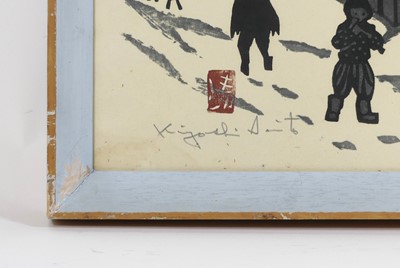 Lot 331 - Kiyoshi Saito (Japanese 1907-1997) - Winter in...