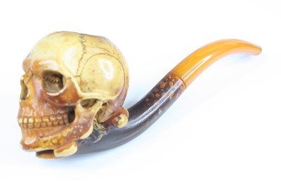 Lot 2 - A 19th century meerschaum pipe, the bowl...