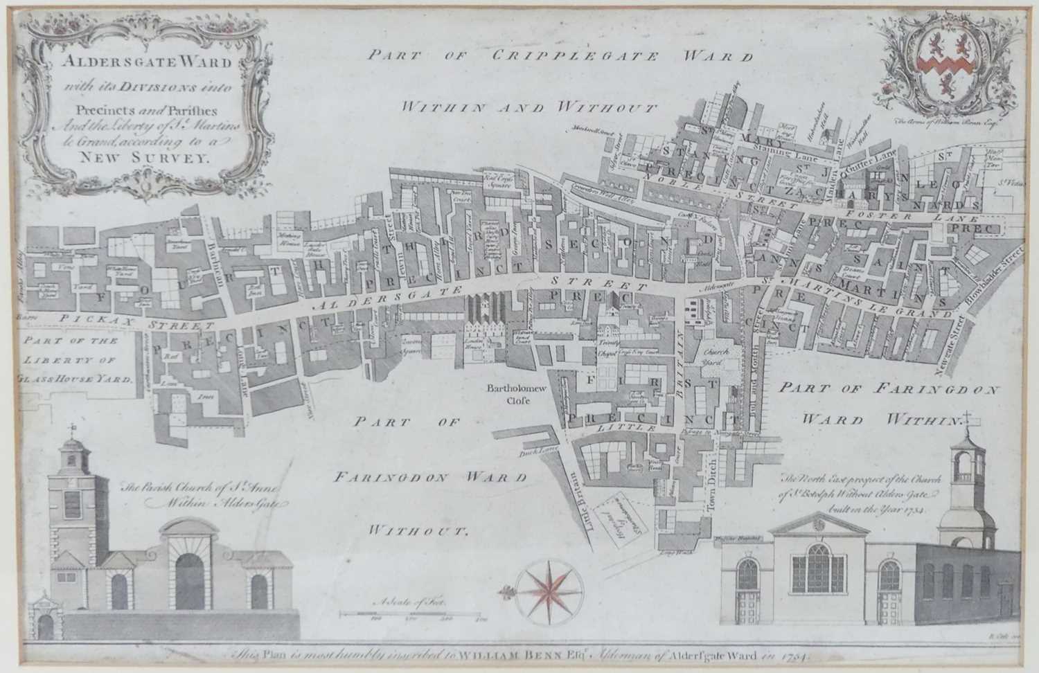 Lot 1284 - Benjamin Cole - a set of five mid-18th century...