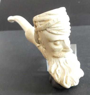 Lot 46 - A 19th century meerschaum pipe, the bowl...