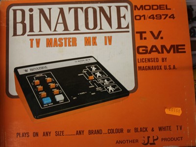 Lot 1508 - A Binatone model 01-4974 TV game, housed in...