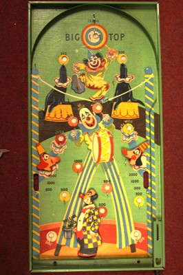 Lot 1553 - A Spears Games wooden Big Top bagatelle board...