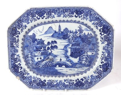 Lot 145 - A 19th century Chinese export blue and white...