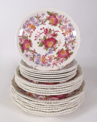 Lot 151 - A Copeland Spode part dinner service in...