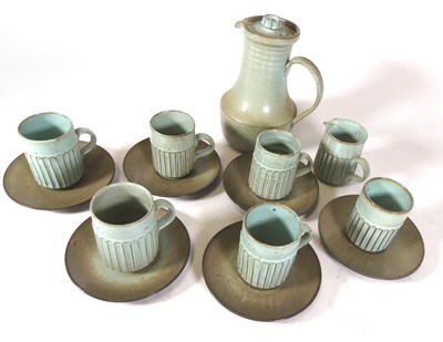 Lot 170 - Poole Pottery - a six-place setting coffee set