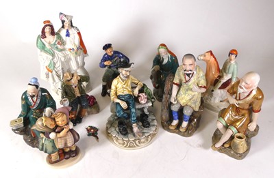 Lot 173 - Assorted ceramics, to include Staffordshire...