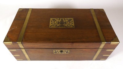 Lot 216 - An early 19th century brass bound rosewood...