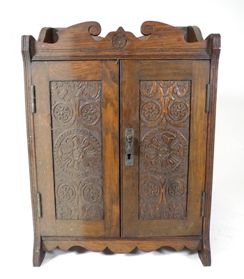 Lot 231 - An early 20th century walnut smoker's cabinet,...