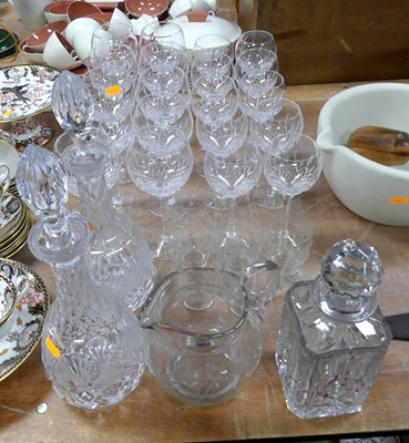 Lot 236 - A set of ten Stuart Crystal red wine goblets,...