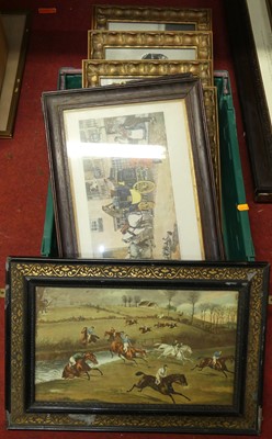 Lot 1089 - A pair of stagecoach prints, sporting print,...