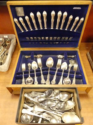 Lot 352 - A Mappin & Webb silver plated canteen of...